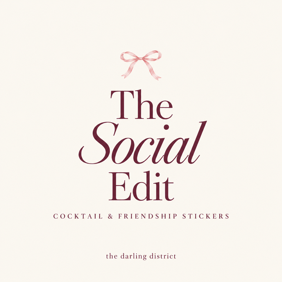 The Social Edit | Cocktail & Friendship Stickers
