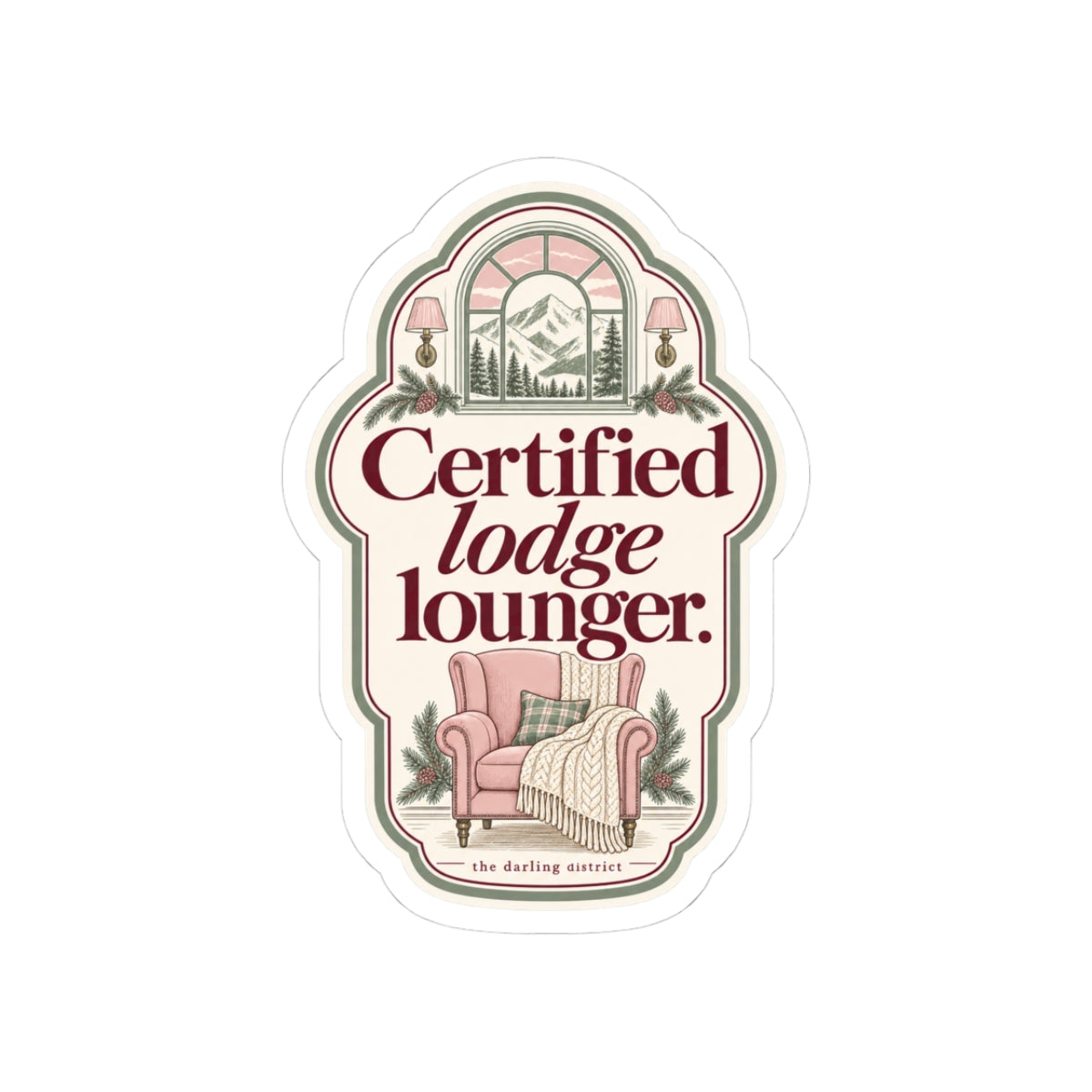 Certified Lodge Lounger Sticker