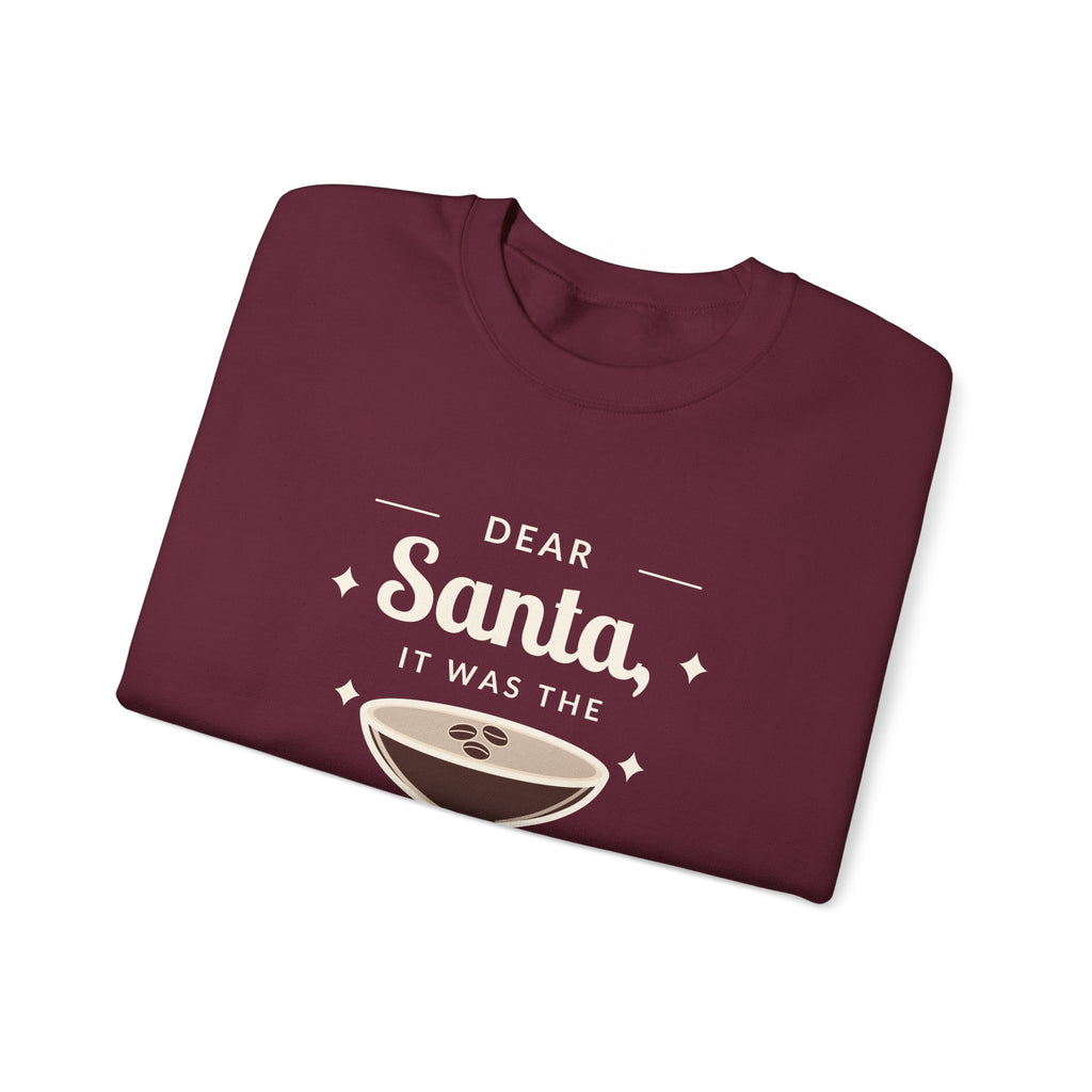 Dear Santa Espresso Martini Christmas Sweatshirt