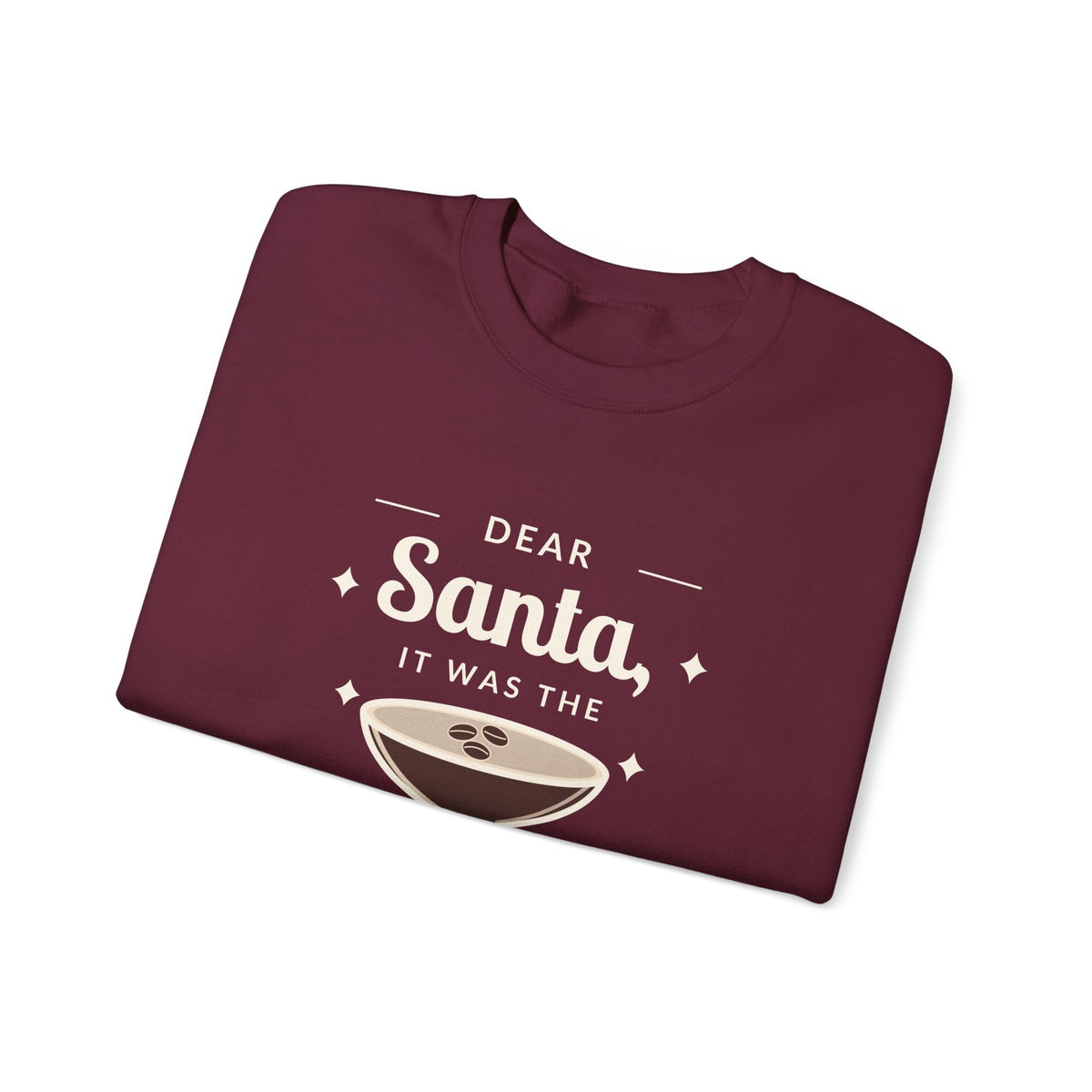 Dear Santa Espresso Martini Christmas Sweatshirt