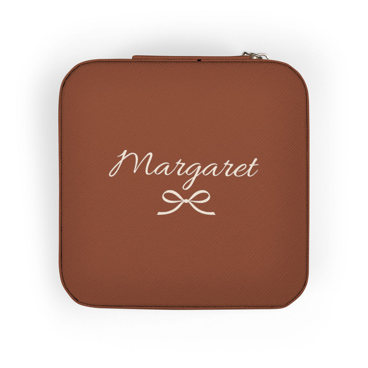 Personalized Bow Jewelry Case – Custom Name Bridesmaid Gift