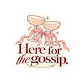 Here for the Gossip Champagne Kiss-Cut Sticker
