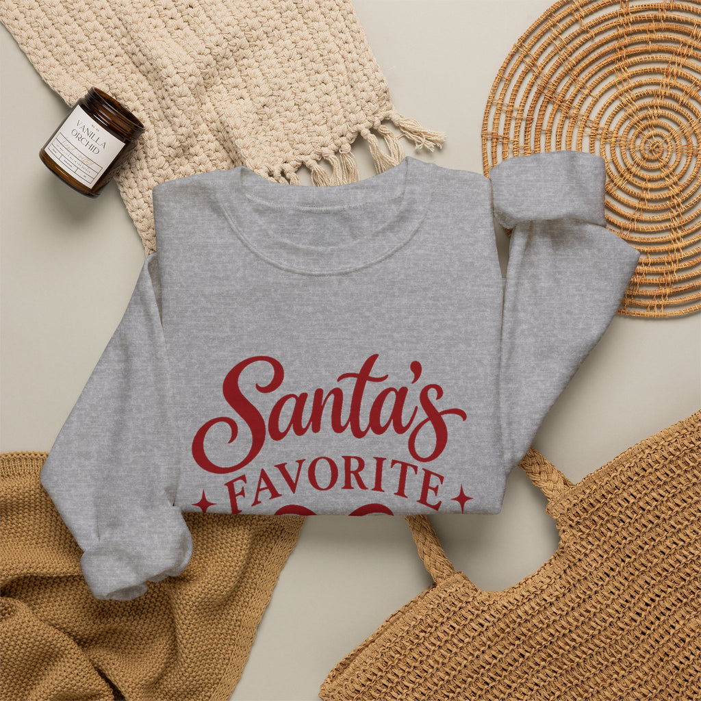 Santa’s Favorite Blonde Christmas Sweatshirt