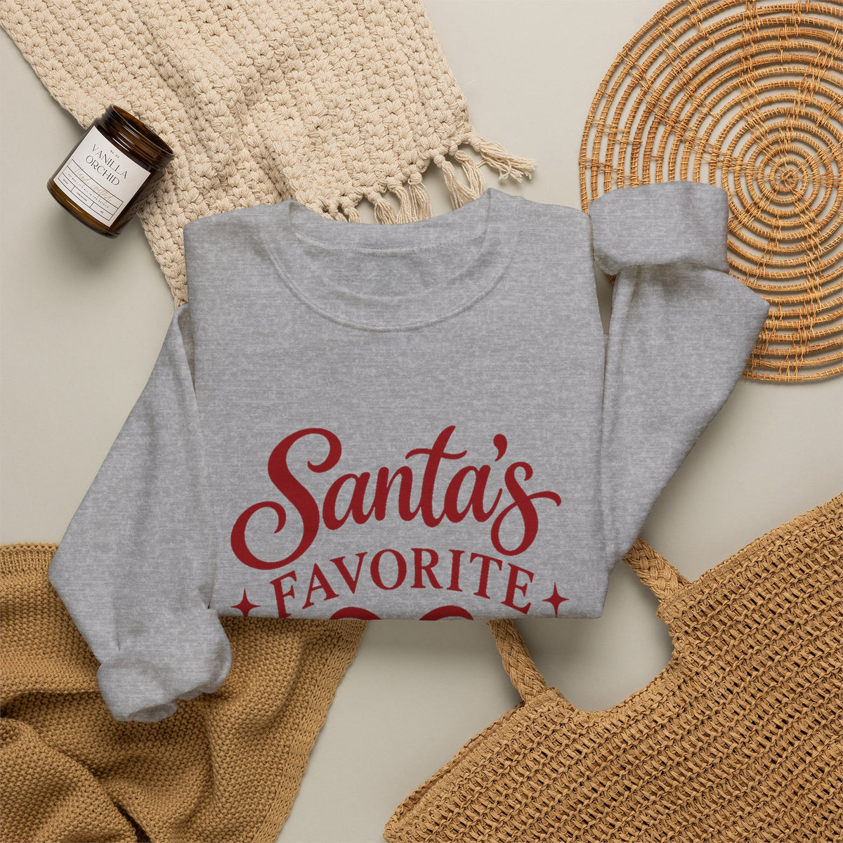 Santa’s Favorite Blonde Christmas Sweatshirt
