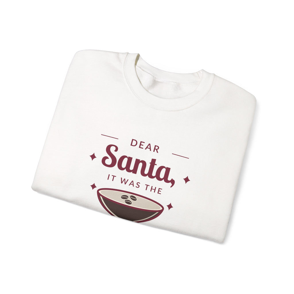 Dear Santa Espresso Martini Christmas Sweatshirt
