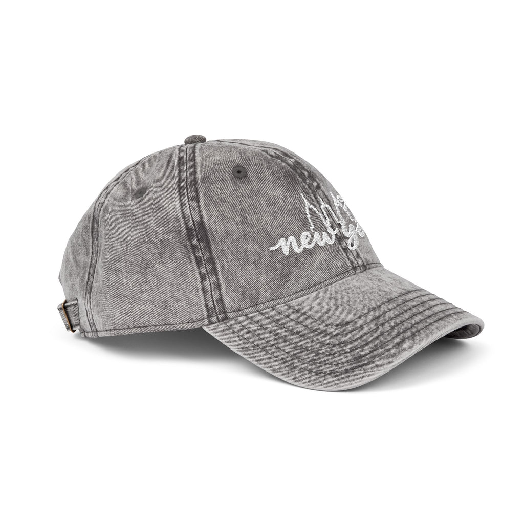 Vintage Embroidered 'New York' Cap