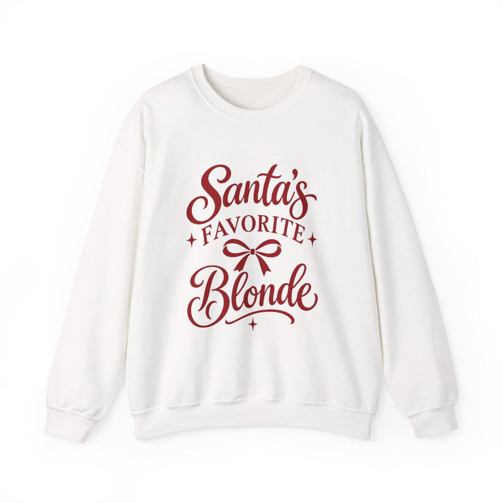 Santa’s Favorite Blonde Christmas Sweatshirt