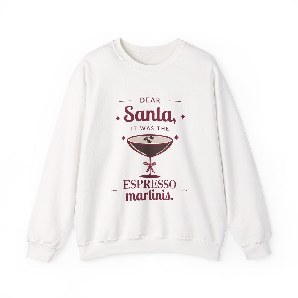 Dear Santa Espresso Martini Christmas Sweatshirt