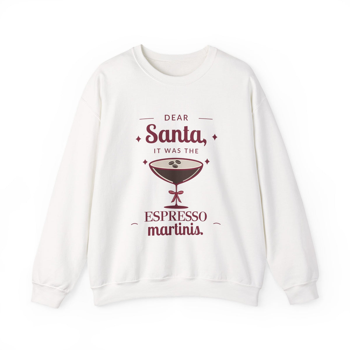Dear Santa Espresso Martini Christmas Sweatshirt