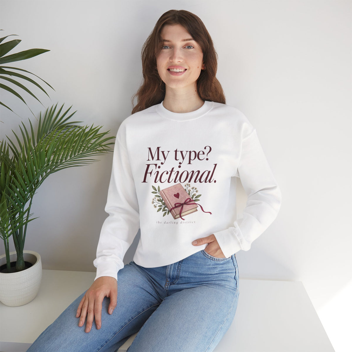 My Type? Fictional Book Lover Crewneck Sweatshirt