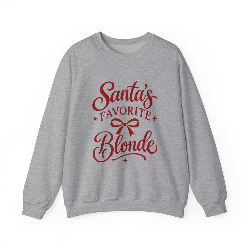 Santa’s Favorite Blonde Christmas Sweatshirt