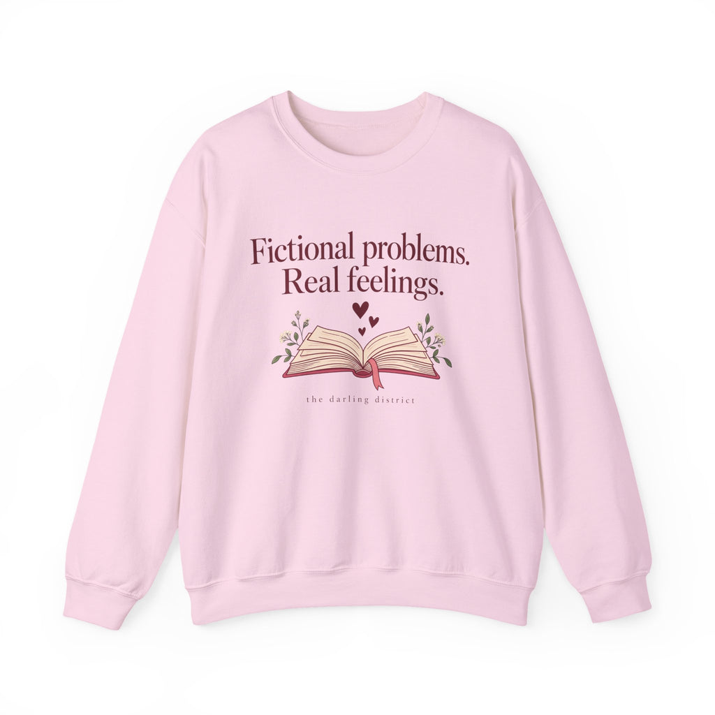 Fictional Problems, Real Feelings Reading Sweatshirt