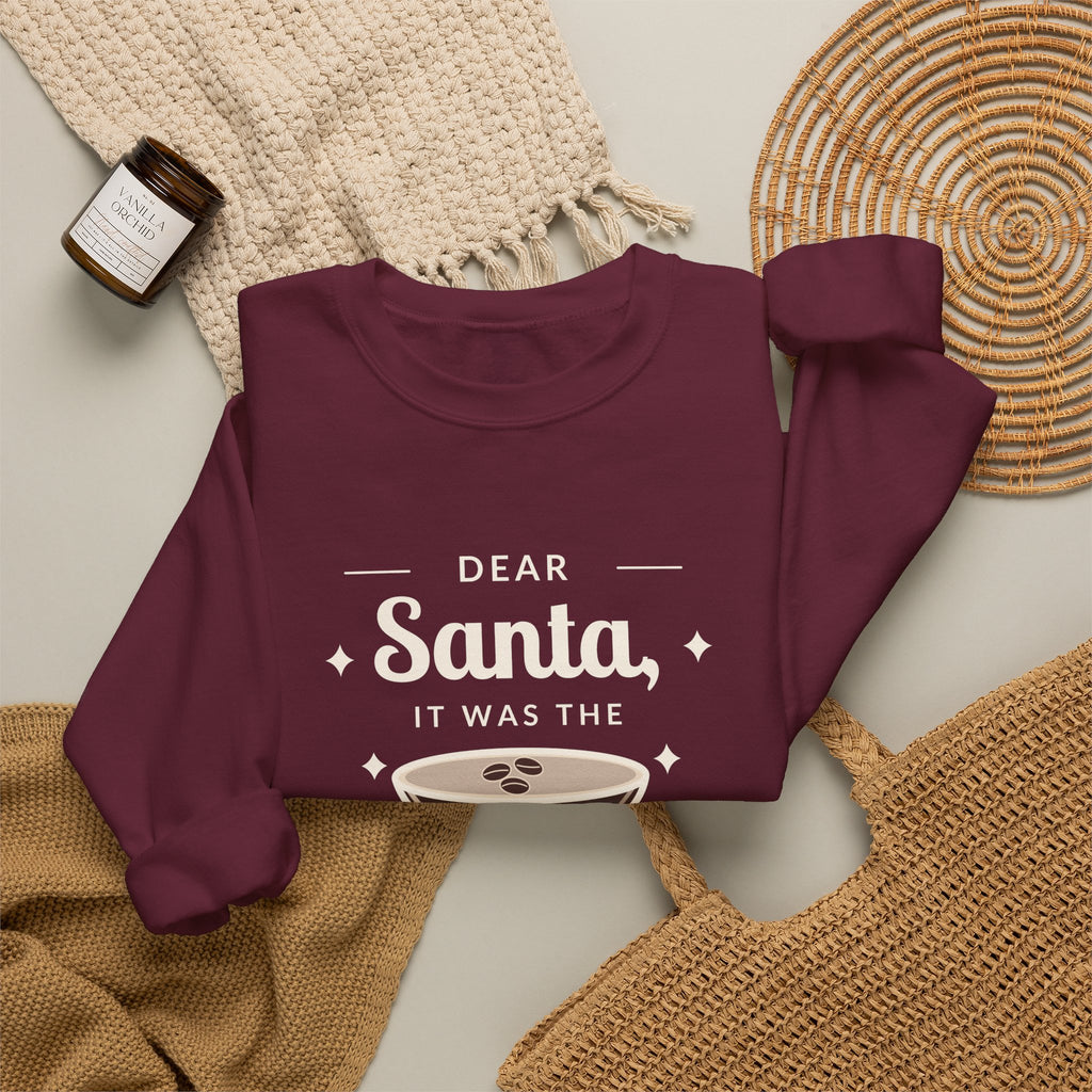 Dear Santa Espresso Martini Christmas Sweatshirt