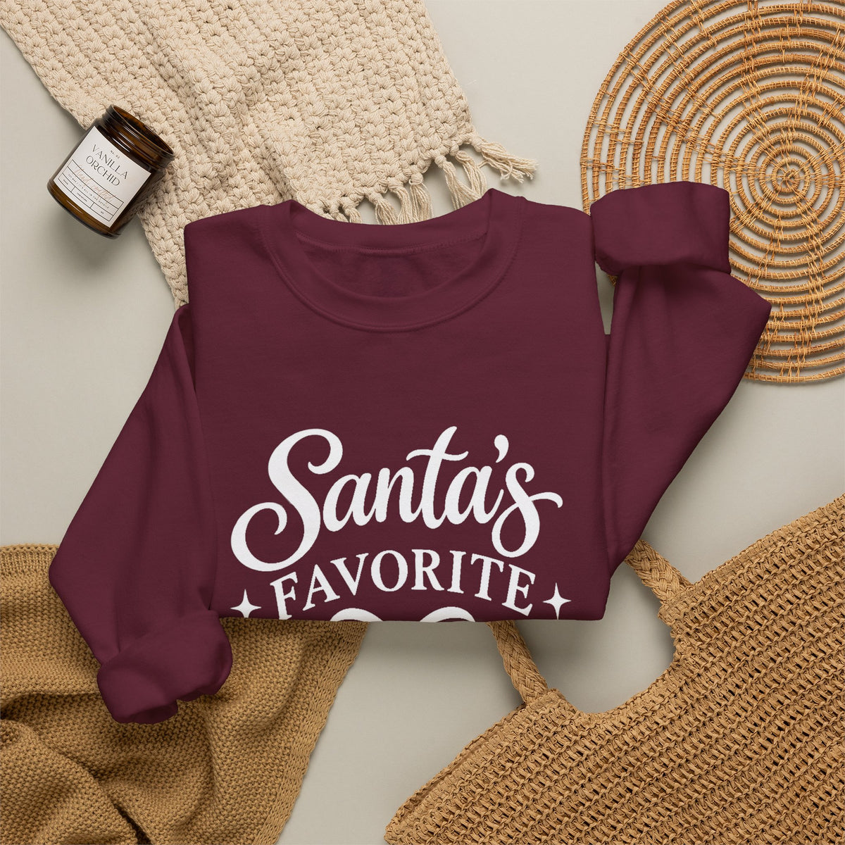 Santa’s Favorite Blonde Christmas Sweatshirt