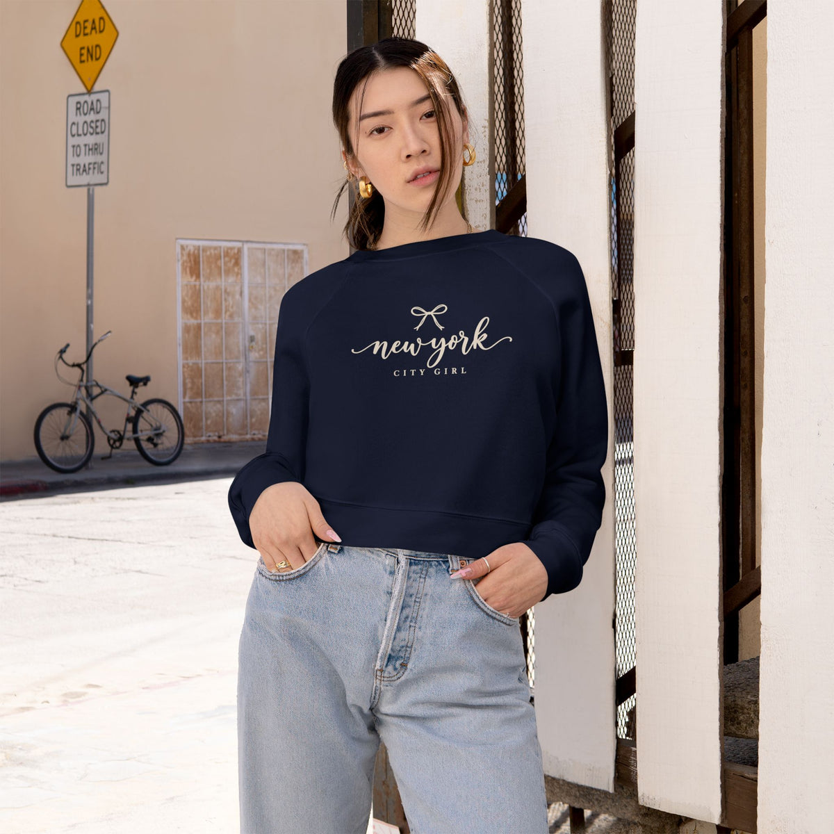 New York City Girl Cropped Sweatshirt