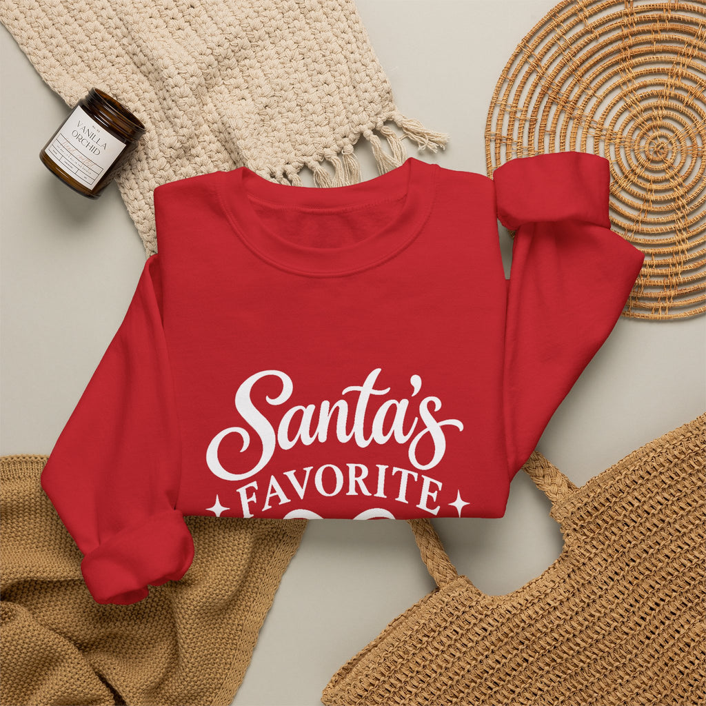 Santa’s Favorite Redhead Christmas Crewneck Sweatshirt