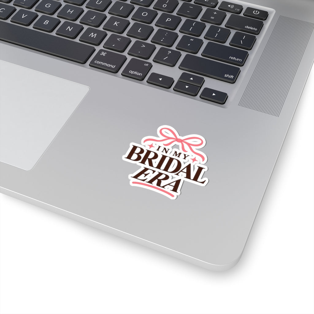 In My Bridal Era Kiss-Cut Sticker — Bachelorette Bridal Sticker with Pink Bow