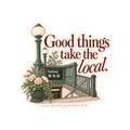 “Good Things Take the Local” NYC Subway Kiss-Cut Sticker