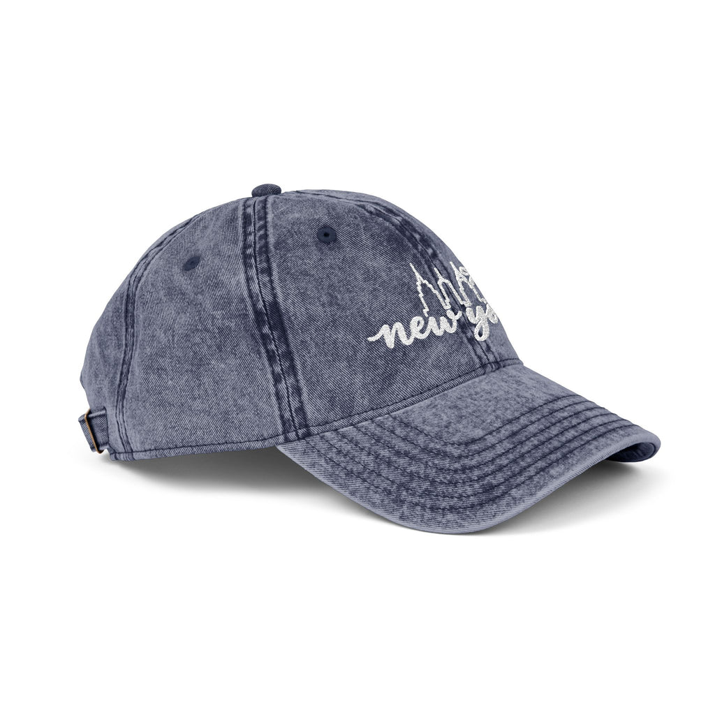 Vintage Embroidered 'New York' Cap
