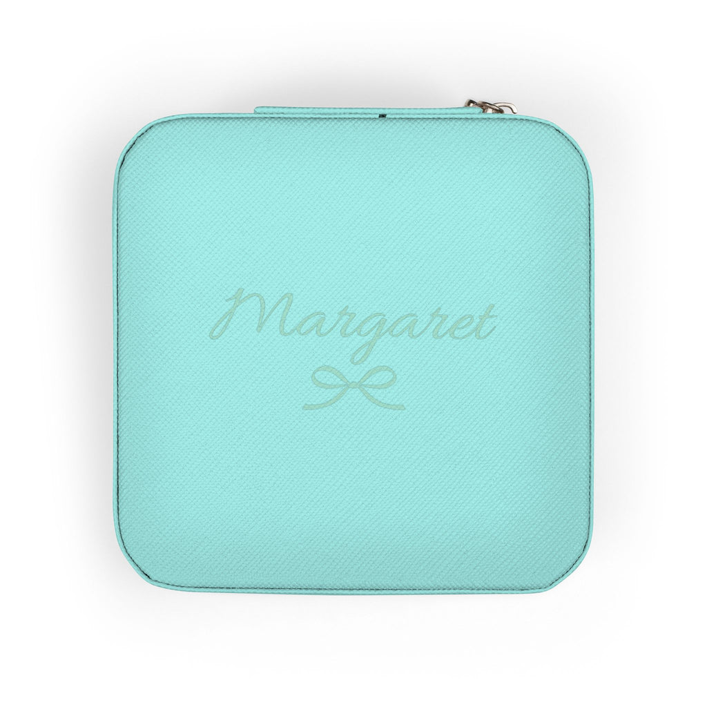 Personalized Bow Jewelry Case – Custom Name Bridesmaid Gift