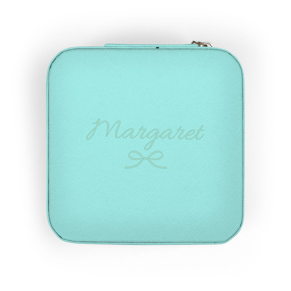 Personalized Bow Jewelry Case – Custom Name Bridesmaid Gift