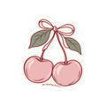 The Darling District Cherry Kiss-Cut Sticker
