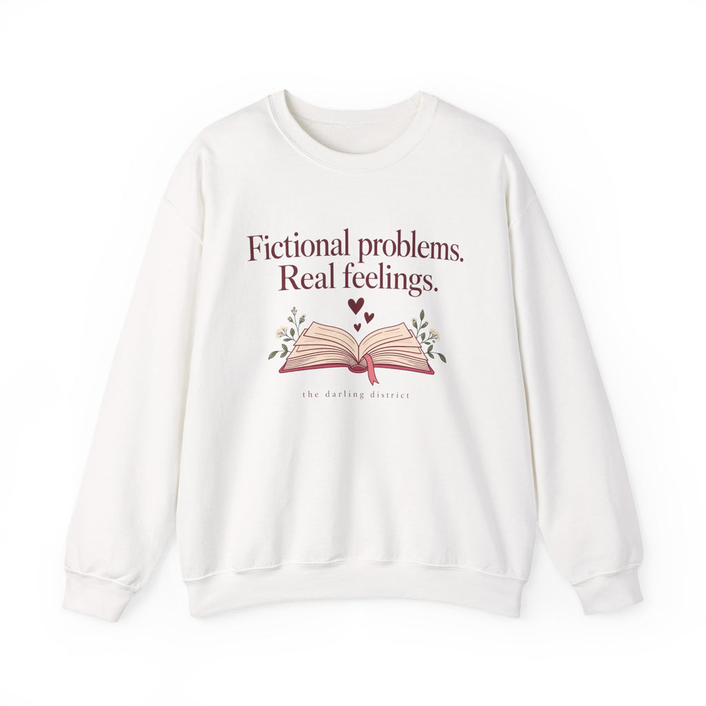 Fictional Problems, Real Feelings Reading Sweatshirt