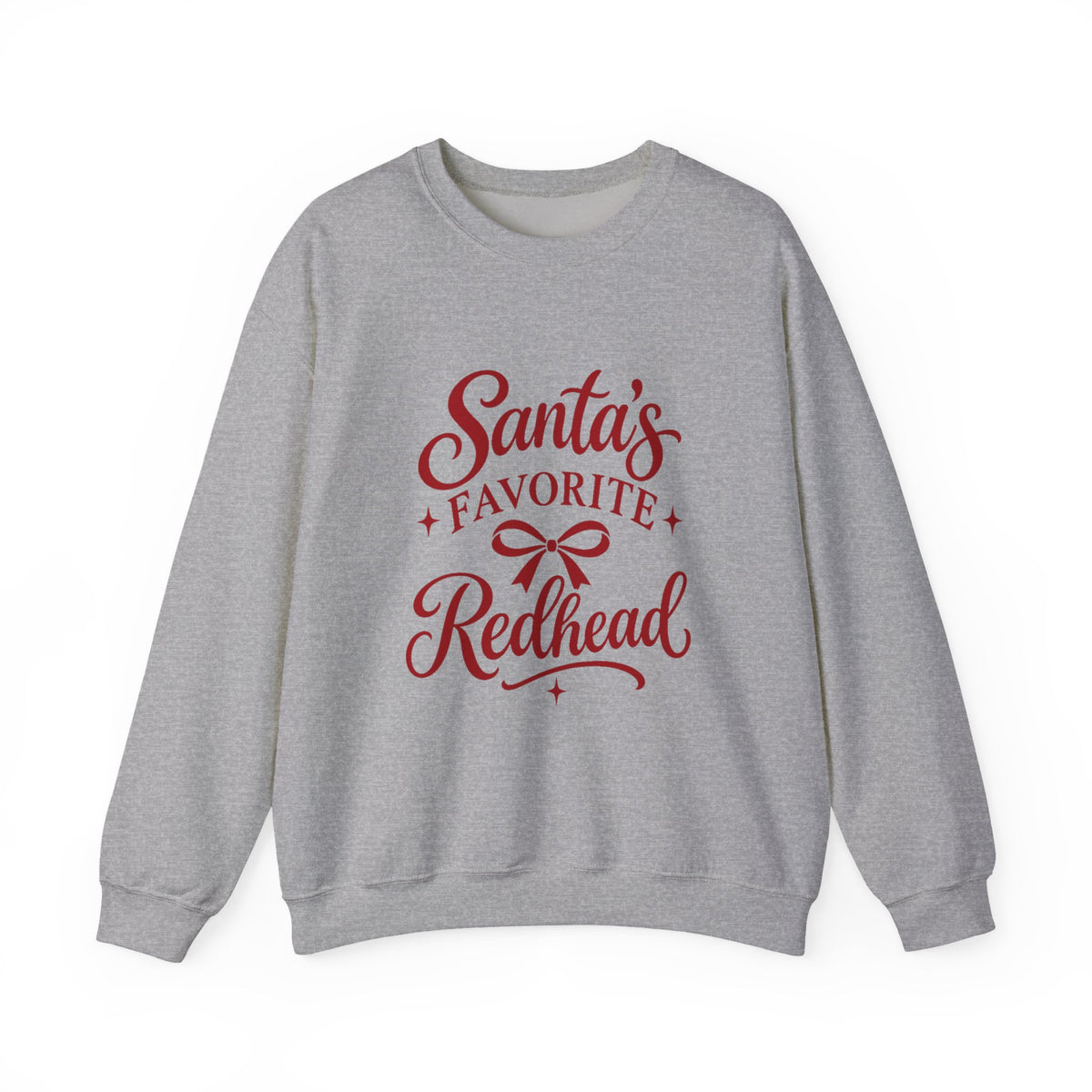Santa’s Favorite Redhead Christmas Crewneck Sweatshirt