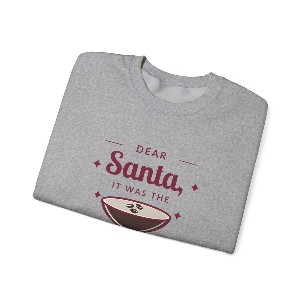Dear Santa Espresso Martini Christmas Sweatshirt
