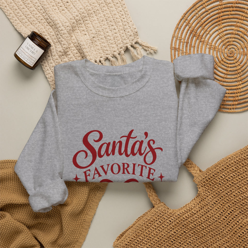 Santa’s Favorite Redhead Christmas Crewneck Sweatshirt