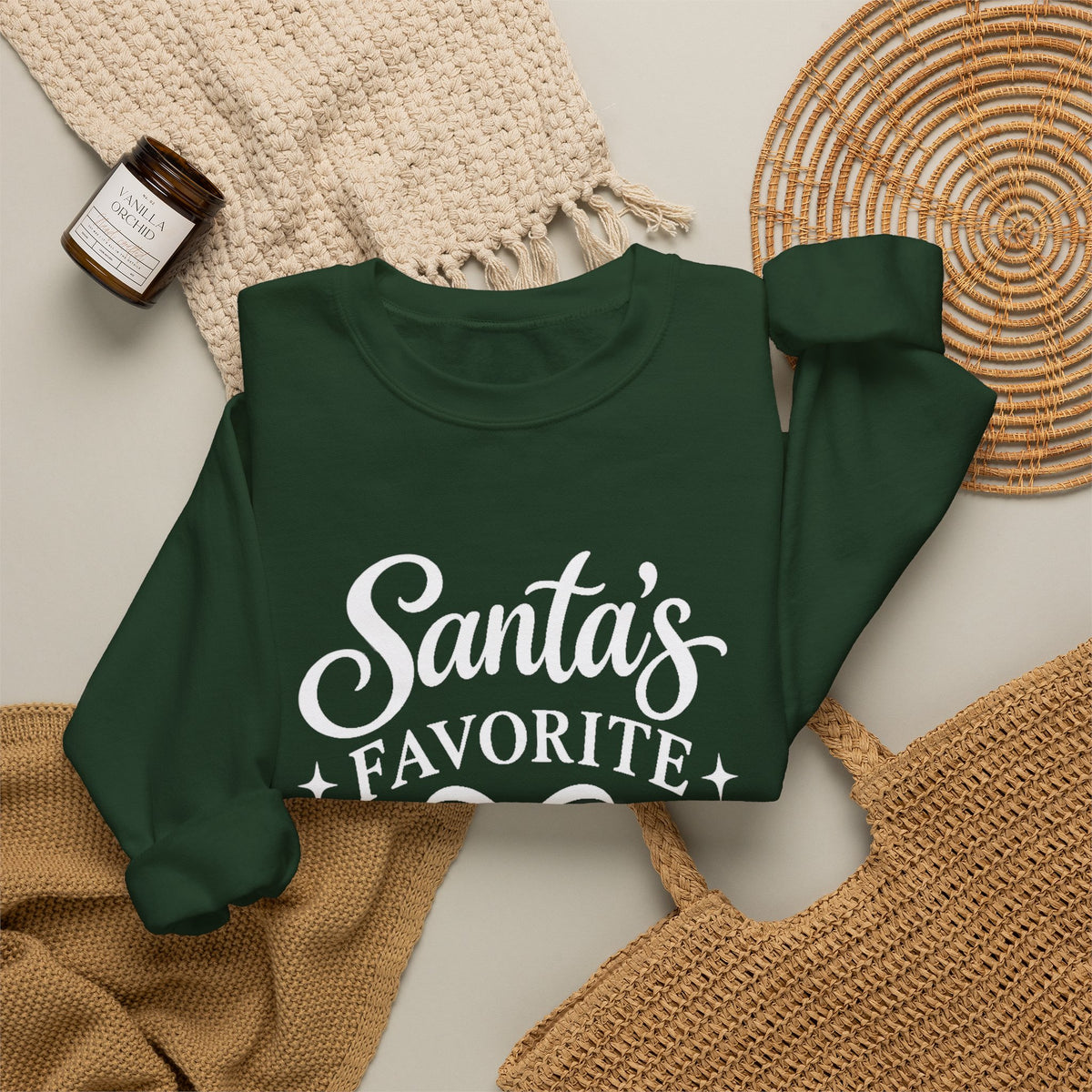 Santa’s Favorite Blonde Christmas Sweatshirt