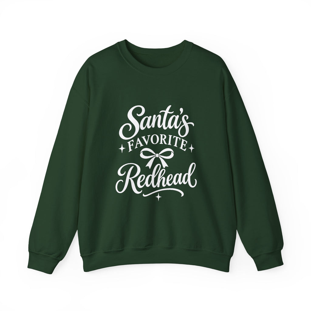 Santa’s Favorite Redhead Christmas Crewneck Sweatshirt