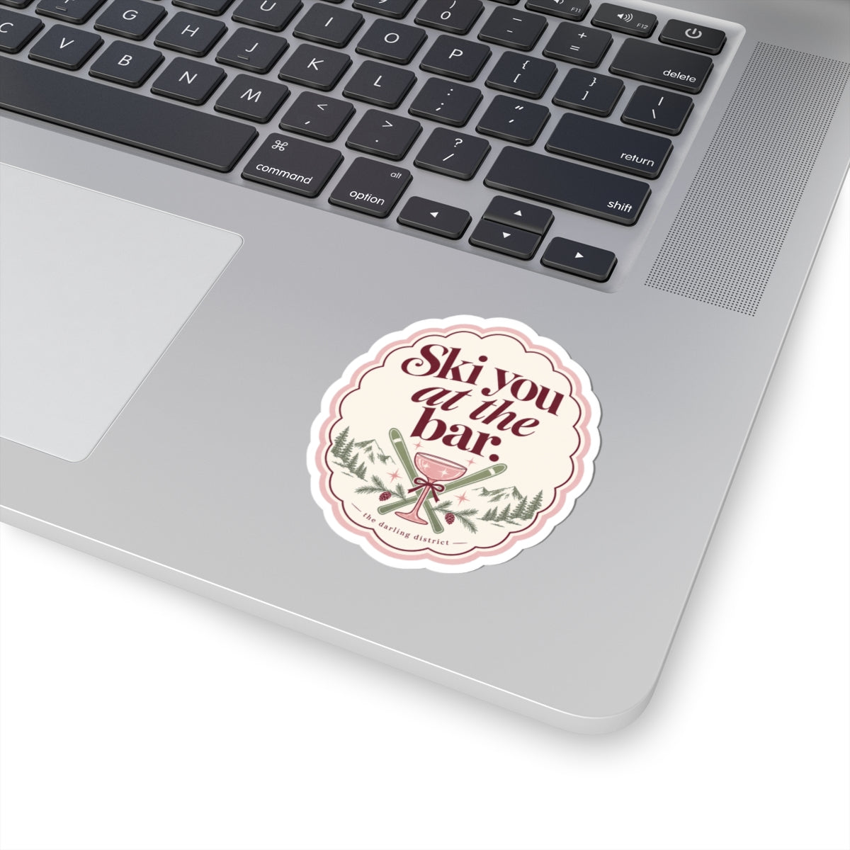 Ski You at the Bar Kiss-Cut Sticker