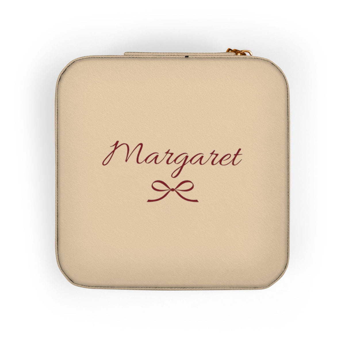Personalized Bow Jewelry Case – Custom Name Bridesmaid Gift
