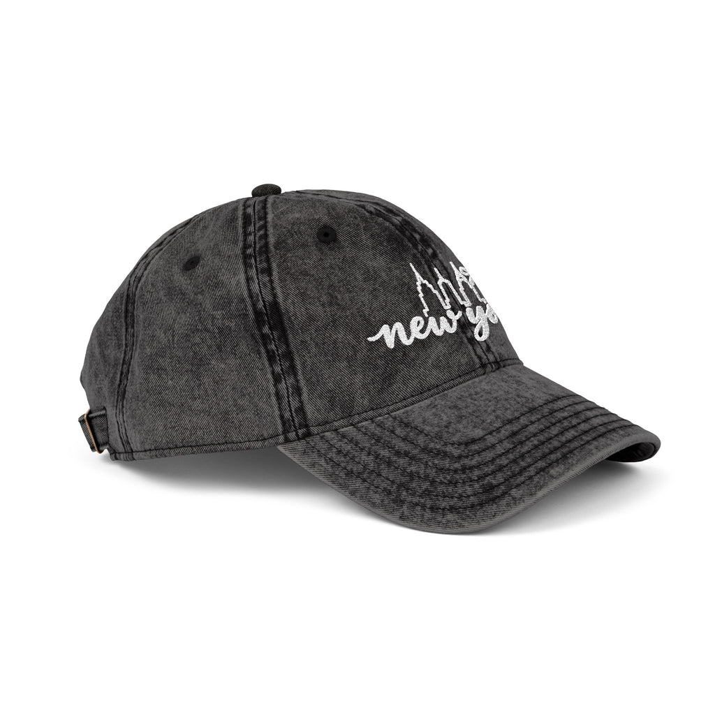 Vintage Embroidered 'New York' Cap
