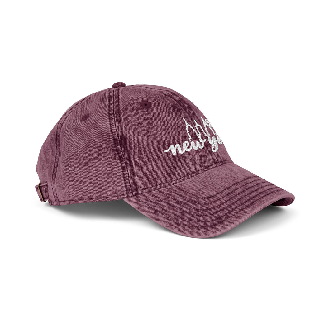 Vintage Embroidered 'New York' Cap