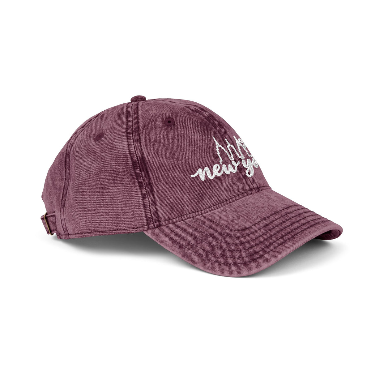 Vintage Embroidered 'New York' Cap