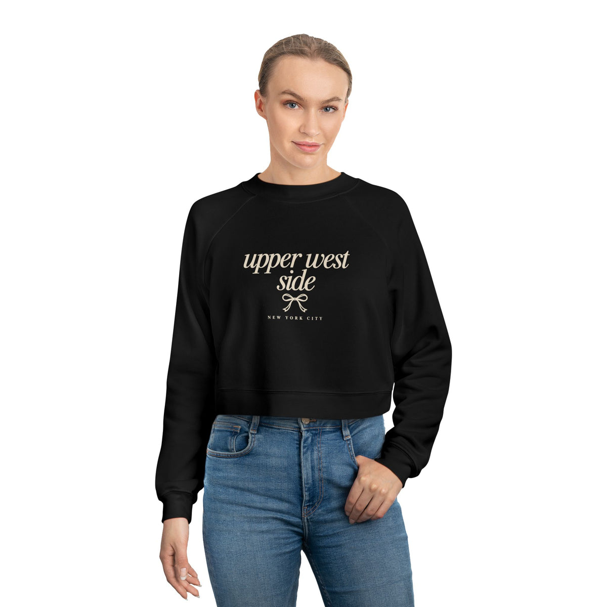 Upper West Side Cropped Pullover — Women's Cozy Fleece Sweatshirt