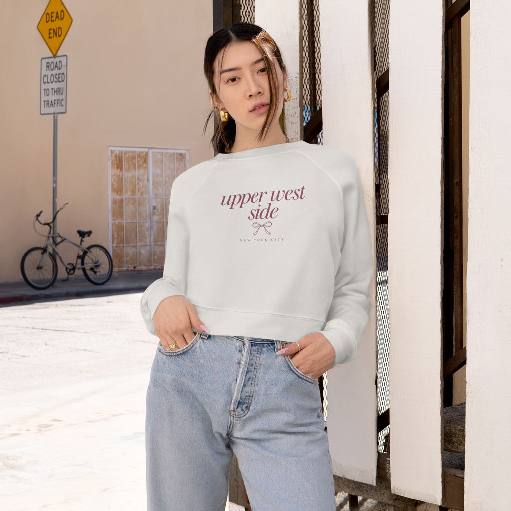 Upper West Side Cropped Pullover — Women's Cozy Fleece Sweatshirt