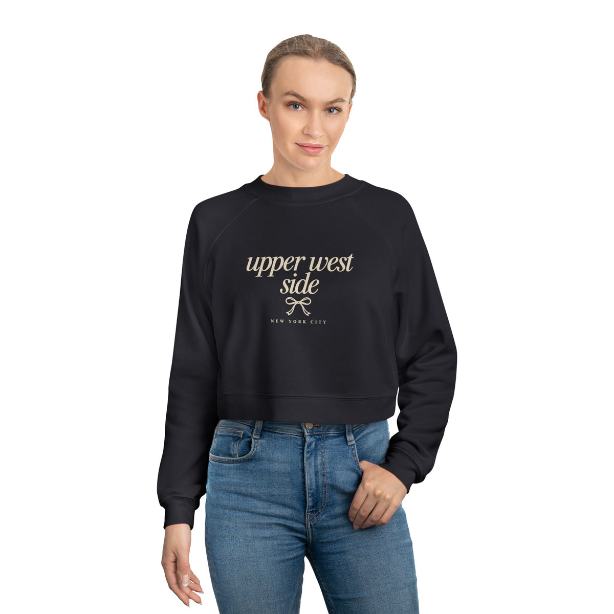 Upper West Side Cropped Pullover — Women's Cozy Fleece Sweatshirt