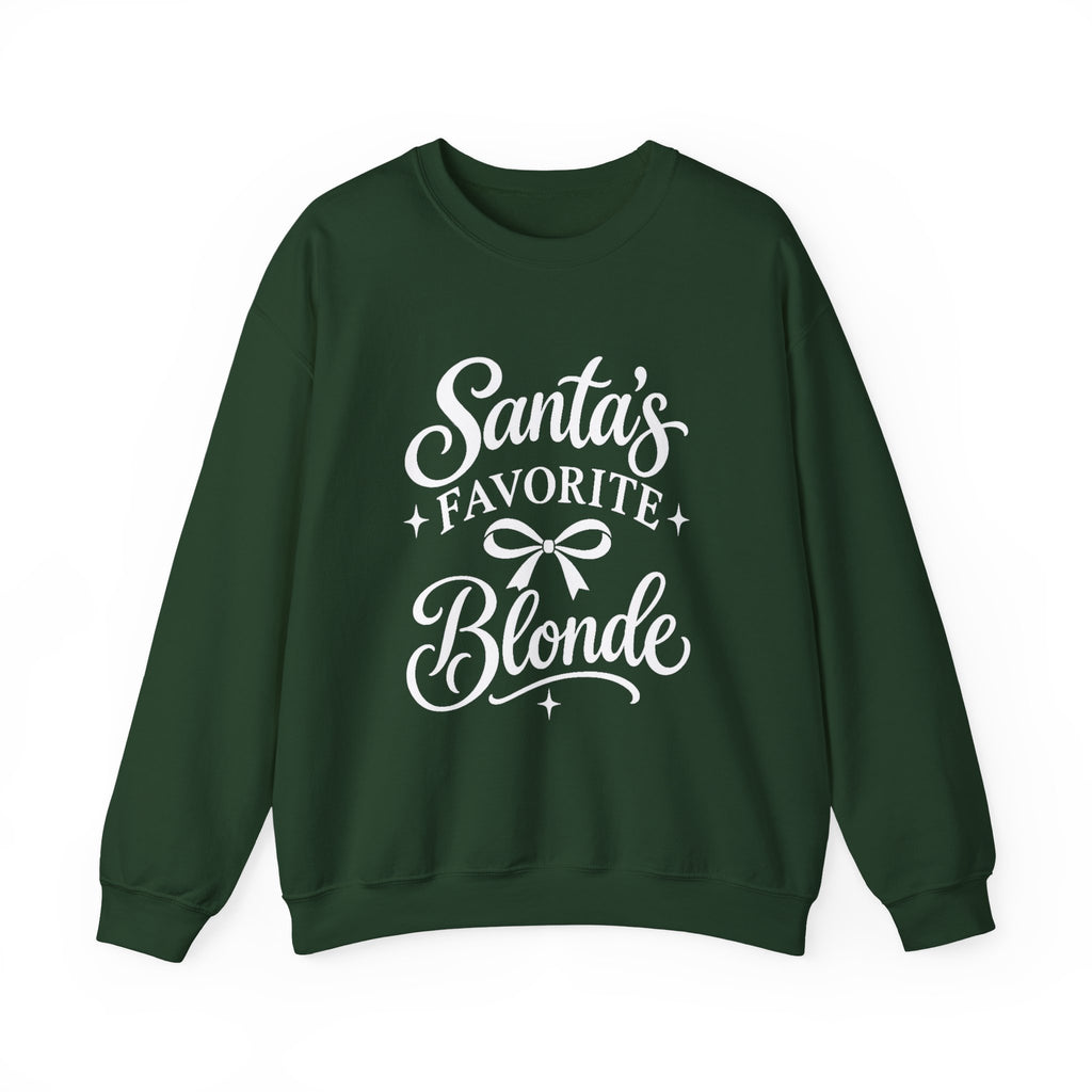 Santa’s Favorite Blonde Christmas Sweatshirt