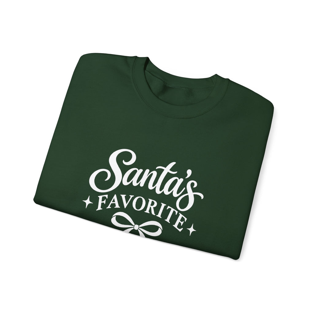 Santa’s Favorite Redhead Christmas Crewneck Sweatshirt