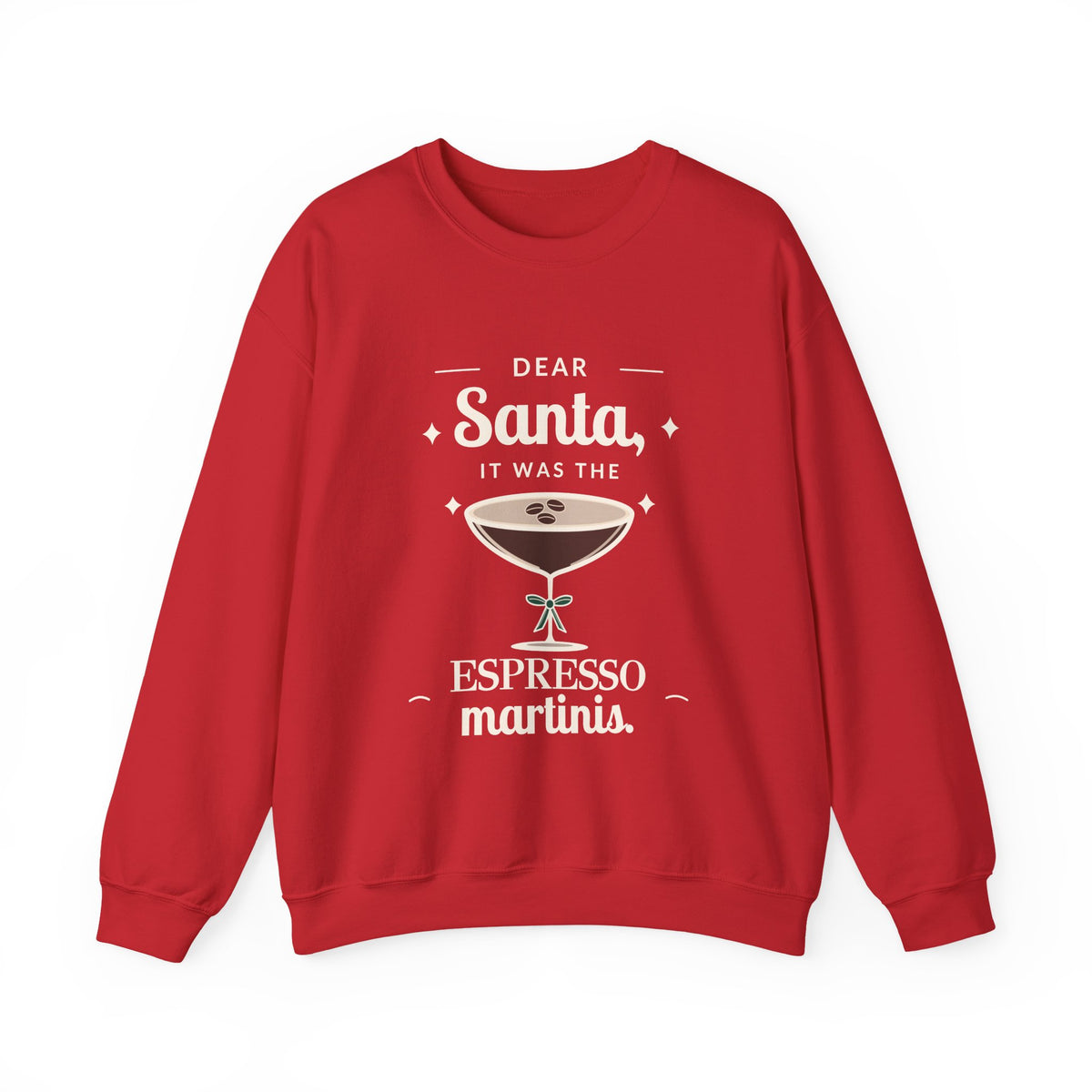 Dear Santa Espresso Martini Christmas Sweatshirt