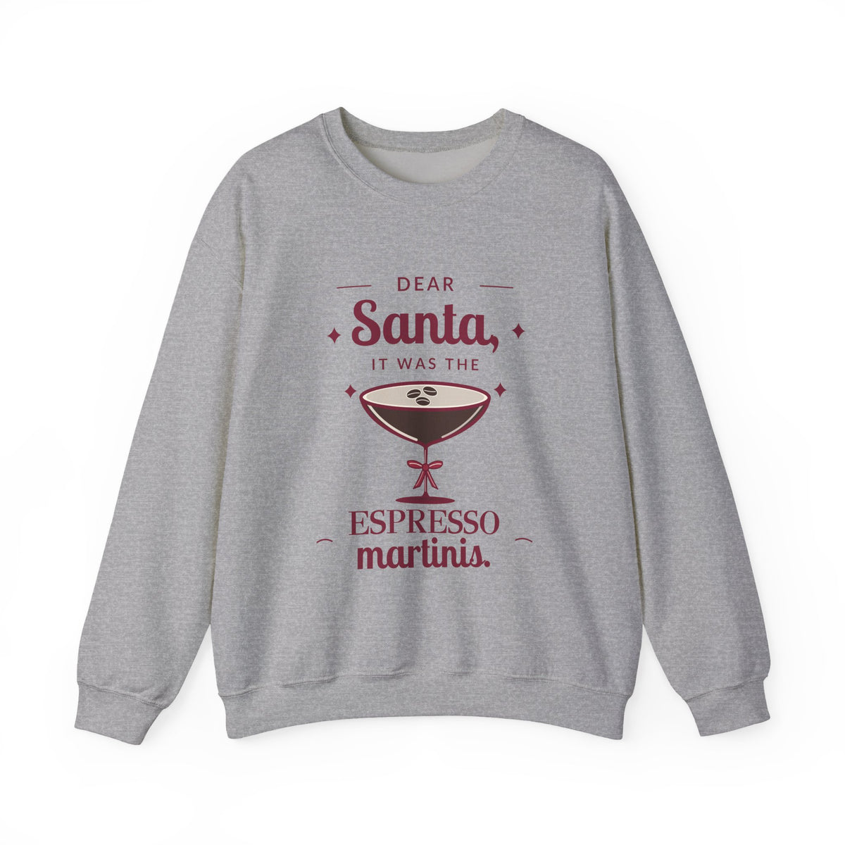 Dear Santa Espresso Martini Christmas Sweatshirt