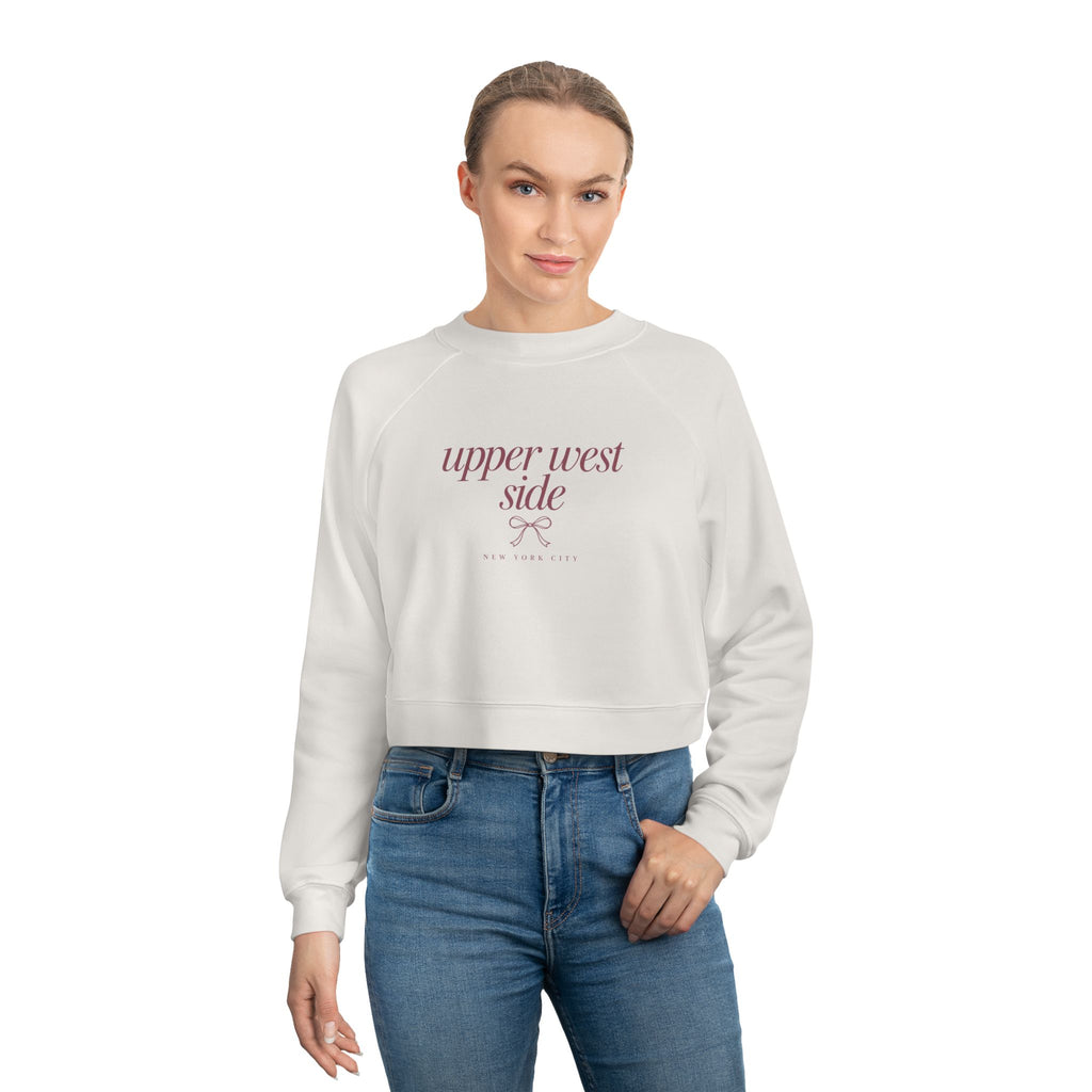 Upper West Side Cropped Pullover — Women's Cozy Fleece Sweatshirt