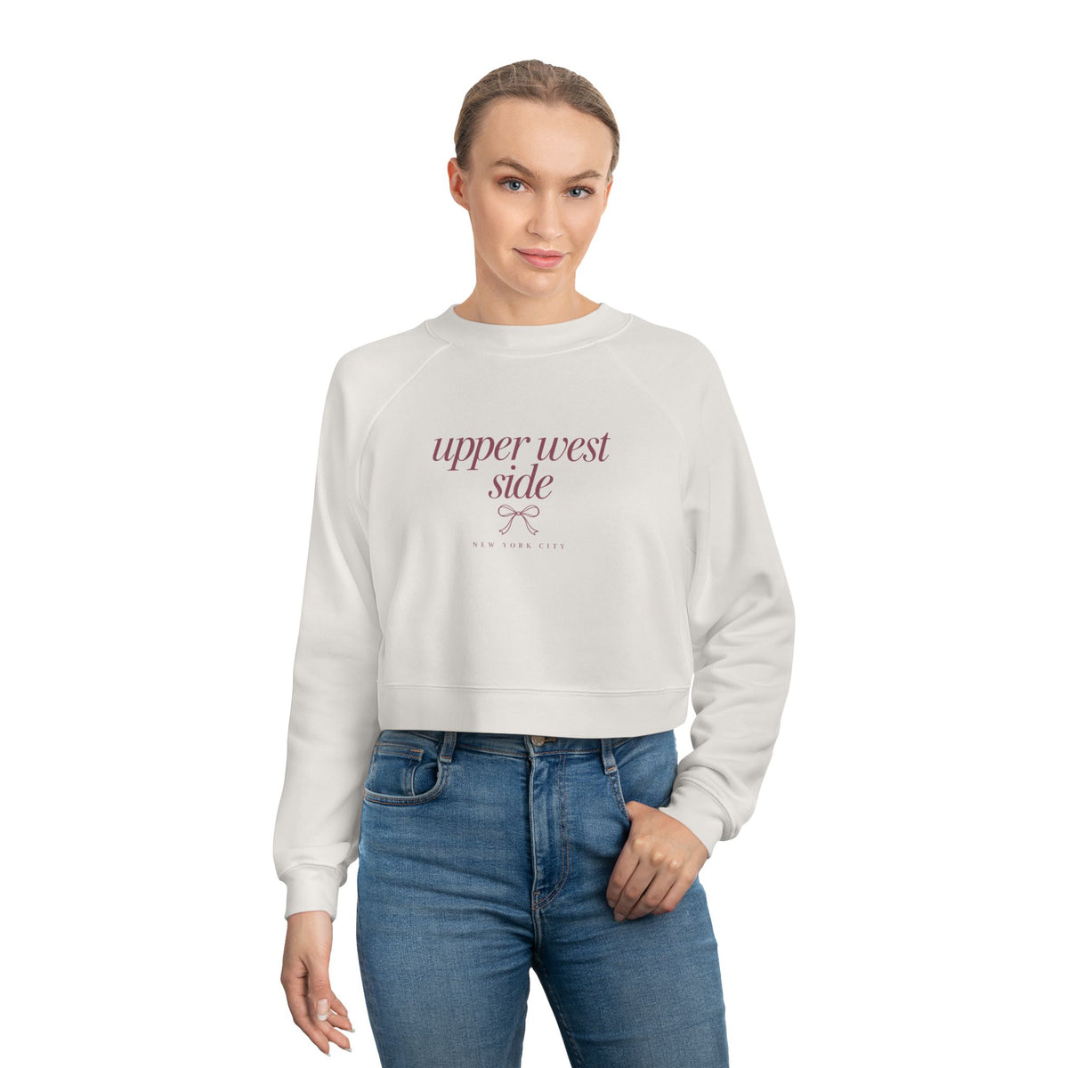 Upper West Side Cropped Pullover — Women's Cozy Fleece Sweatshirt