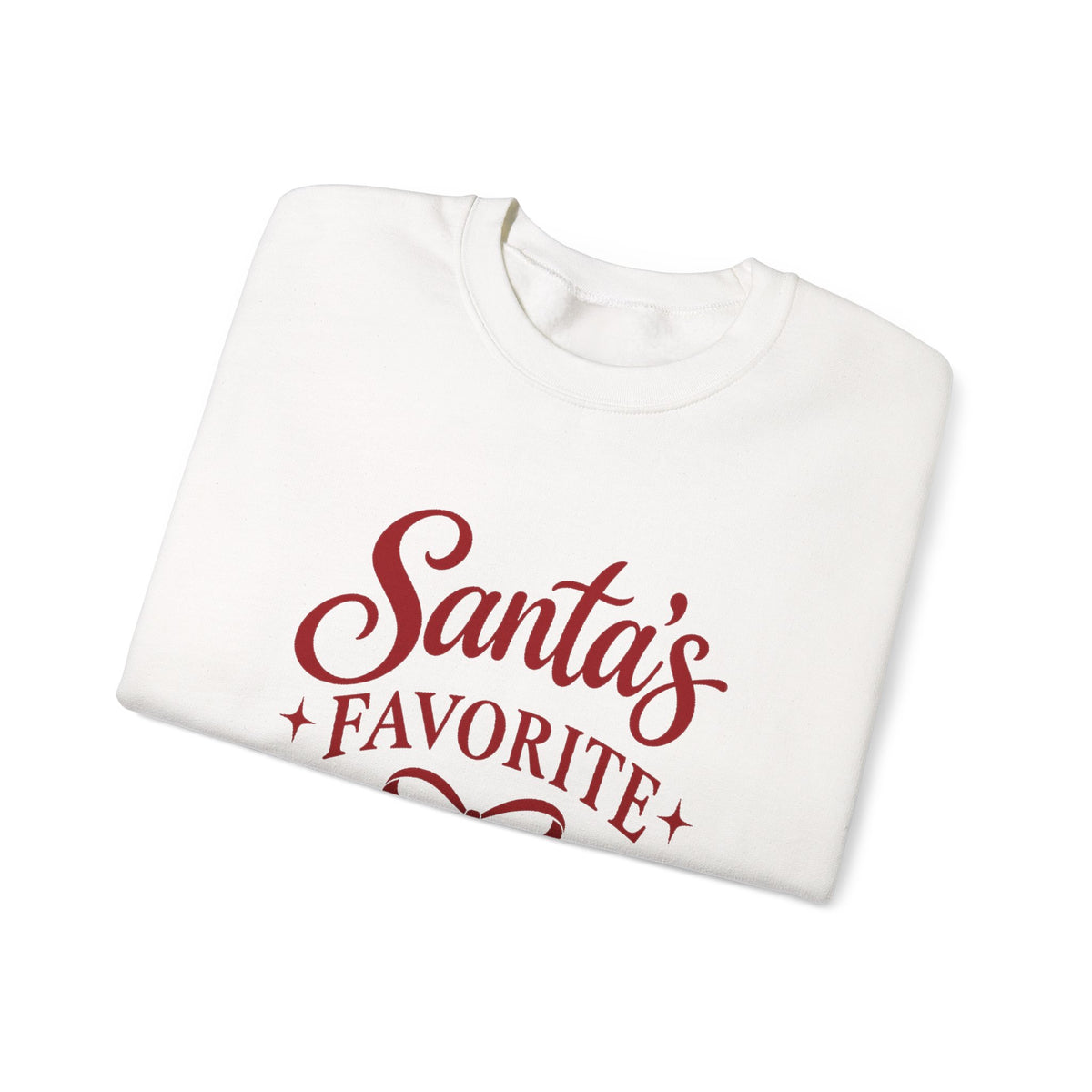 Santa’s Favorite Brunette Christmas Sweatshirt