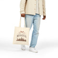 Meet Me in Manhattan Canvas Tote Bag — NYC Skyline Cotton Shopper