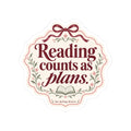 Reading Counts as Plans Book Lover Kiss-Cut Sticker