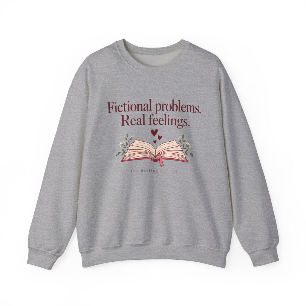 Fictional Problems, Real Feelings Reading Sweatshirt